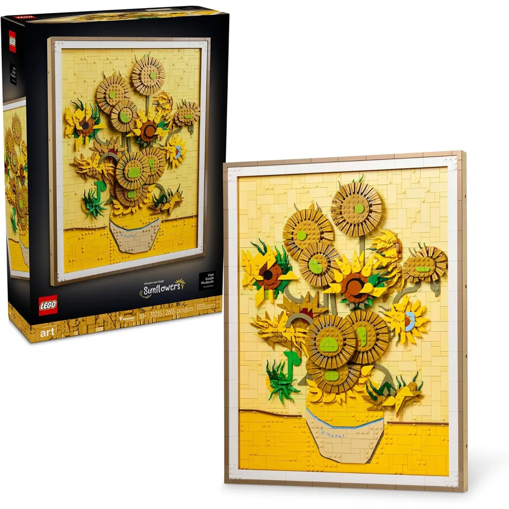 Lego Arte Vincent van Gogh, set de construcción de girasoles