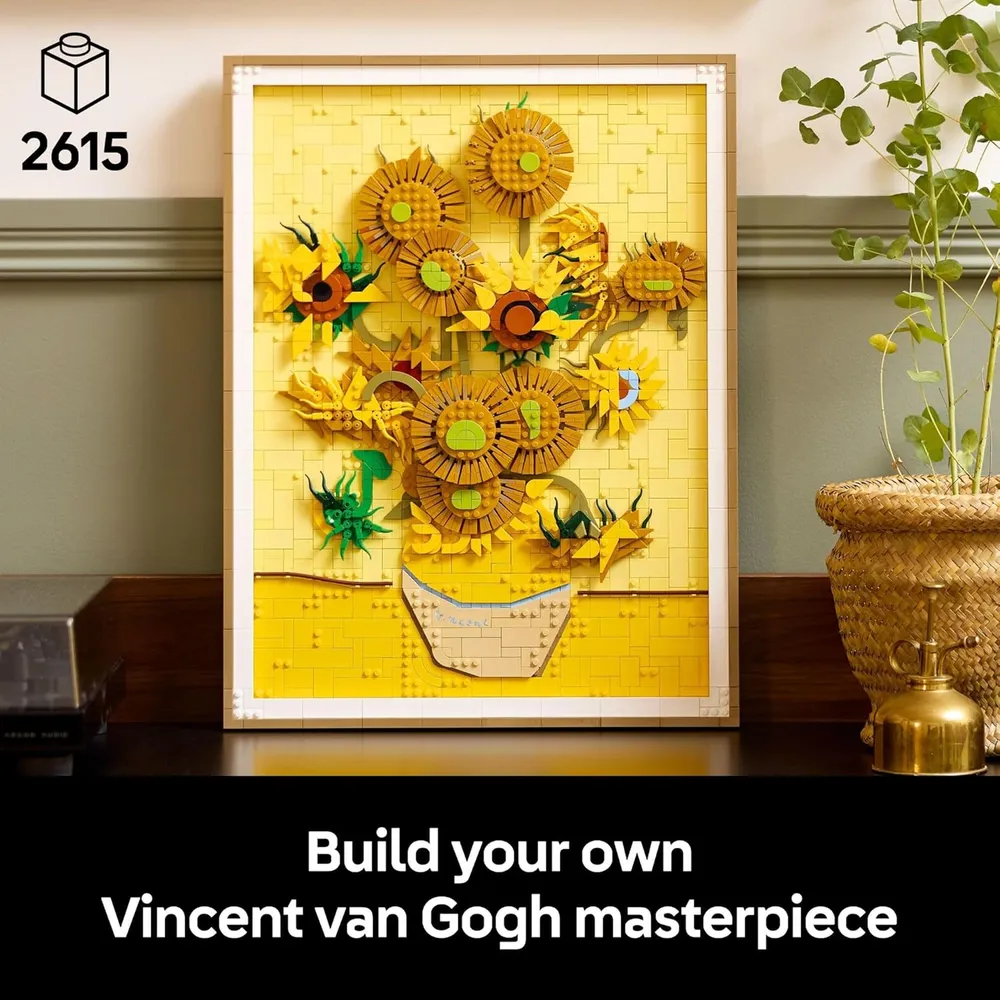 Lego Arte Vincent van Gogh, set de construcción de girasoles