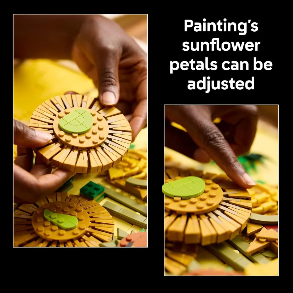 Lego Arte Vincent van Gogh, set de construcción de girasoles