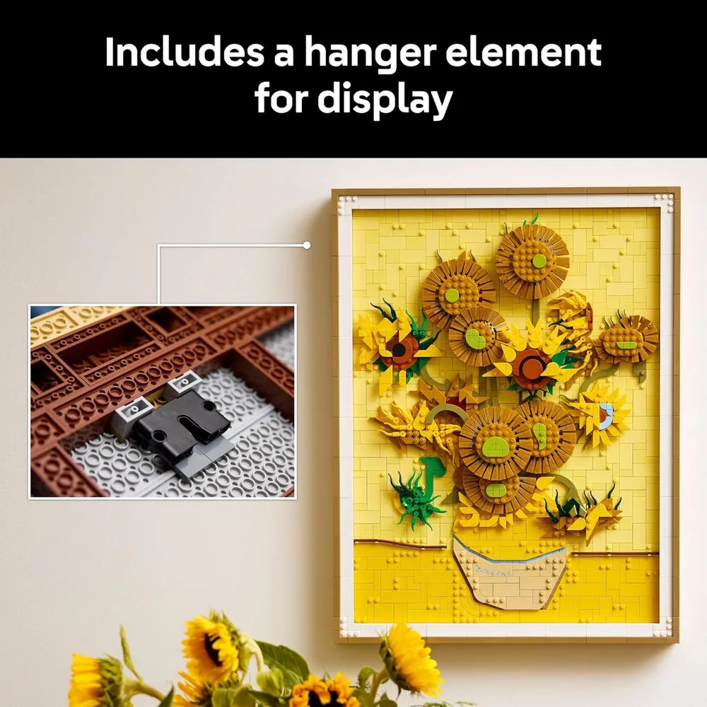 Lego Arte Vincent van Gogh, set de construcción de girasoles