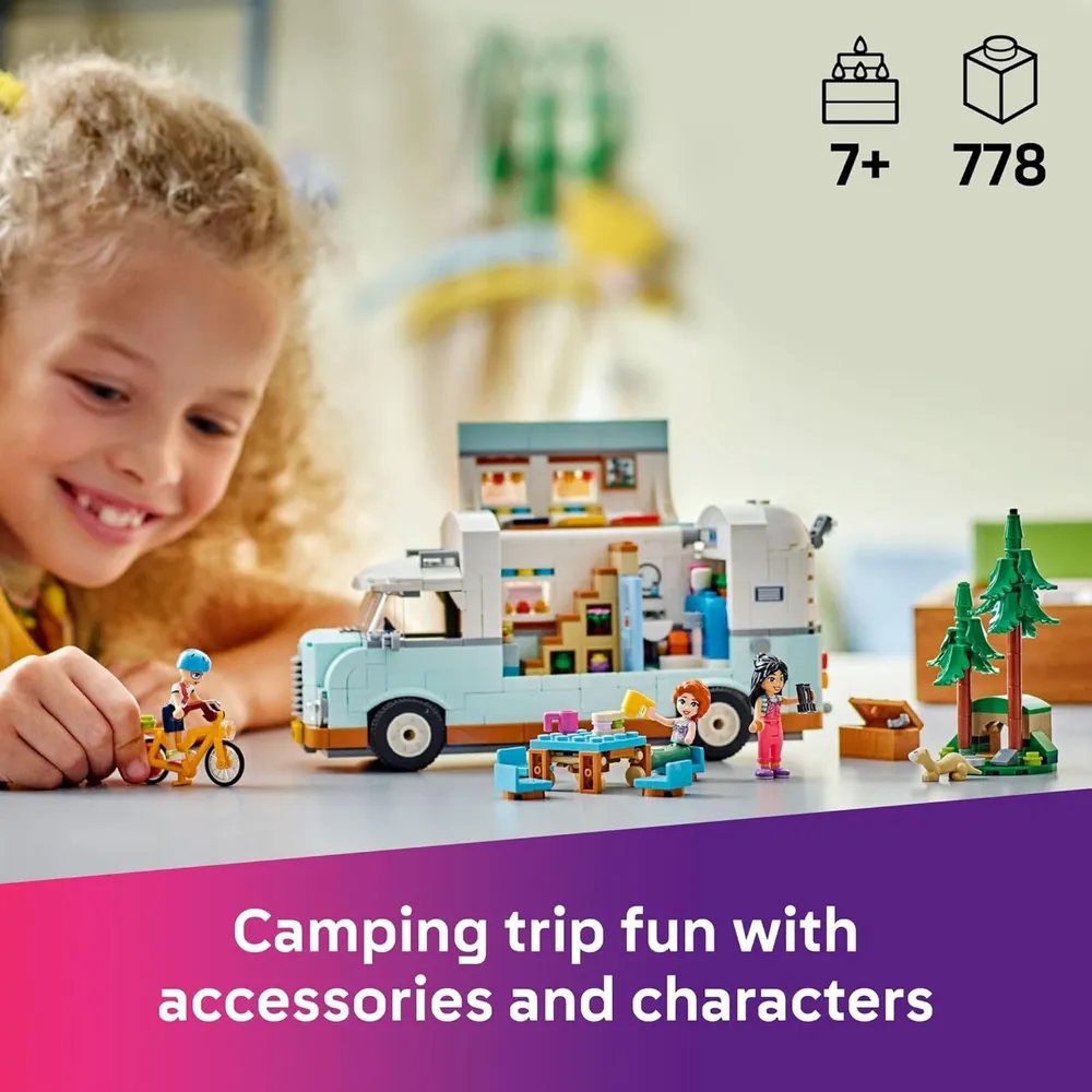 Lego Friends Furgoneta camper de la amistad, set con minimuñecas