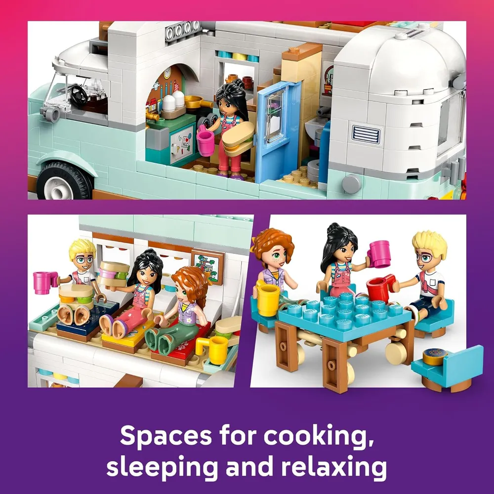 Lego Friends Furgoneta camper de la amistad, set con minimuñecas