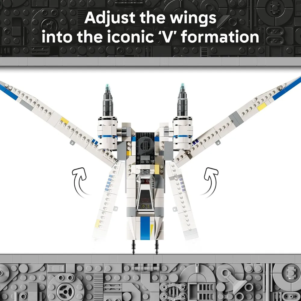 Lego Star Wars Rebel U-wing Starfighter, incluye Cassian Andor y K-2SO