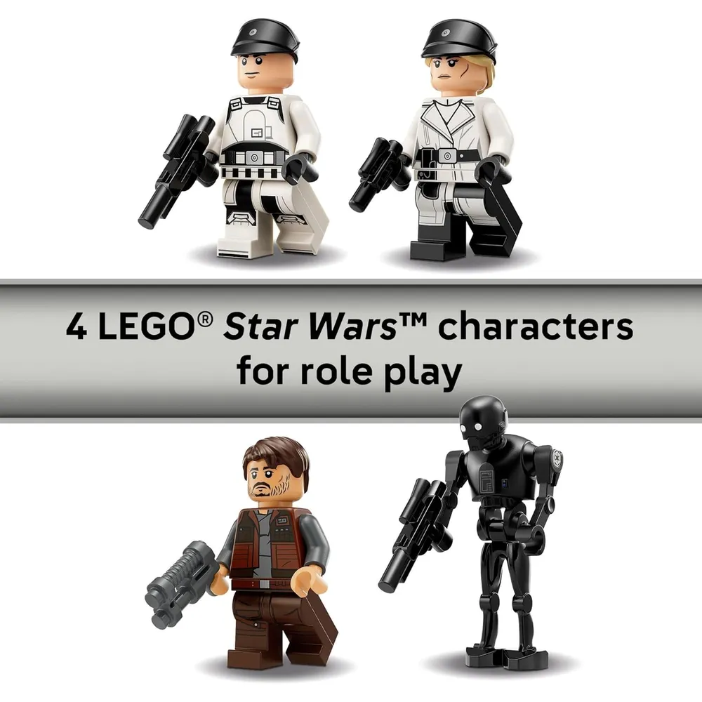 Lego Star Wars Rebel U-wing Starfighter, incluye Cassian Andor y K-2SO
