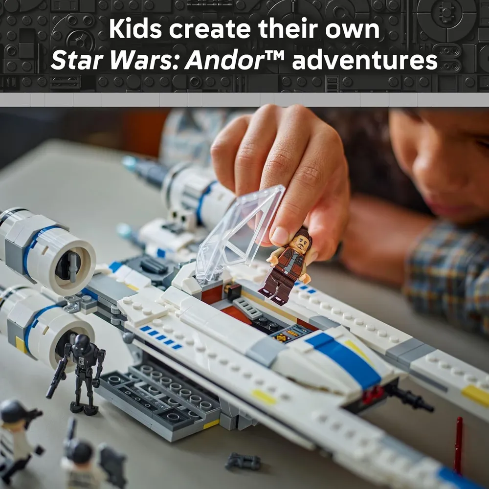 Lego Star Wars Rebel U-wing Starfighter, incluye Cassian Andor y K-2SO