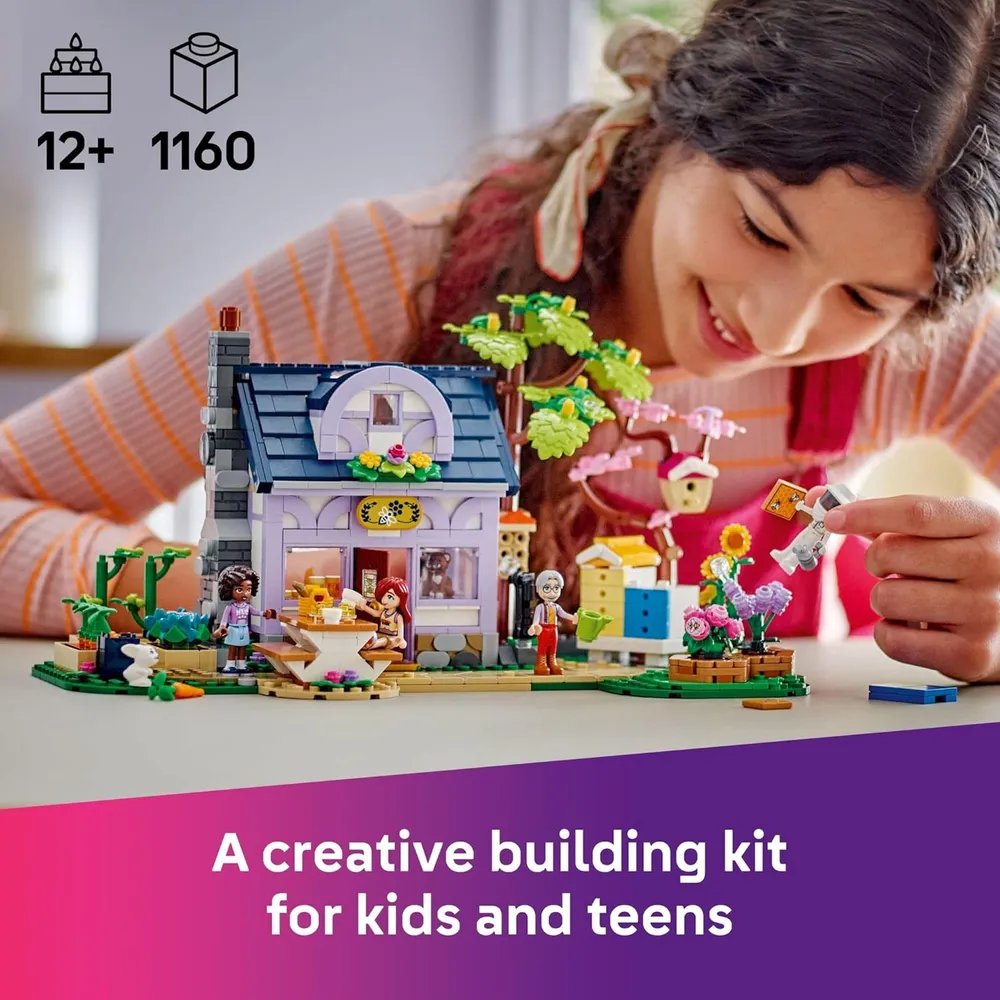 Lego Friends Casa de Apicultores y Jardín, incluye minimuñecas y animales
