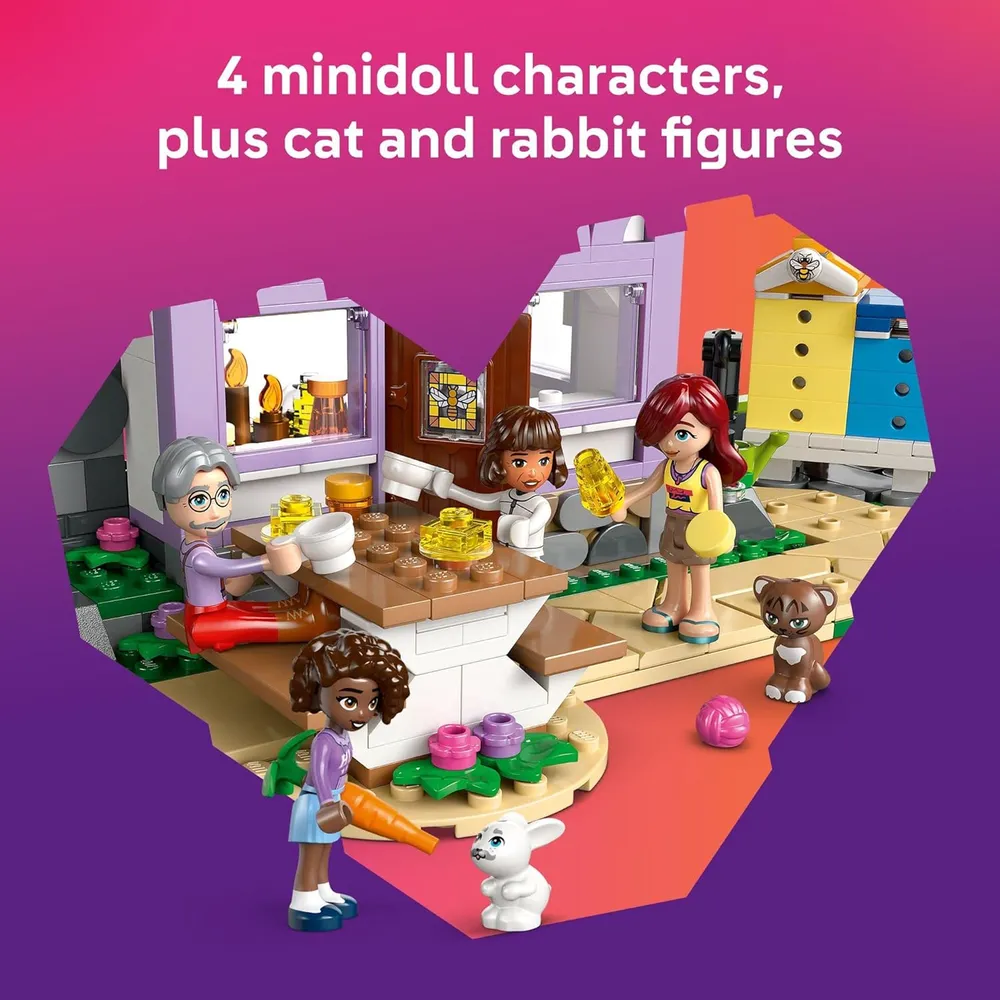 Lego Friends Casa de Apicultores y Jardín, incluye minimuñecas y animales