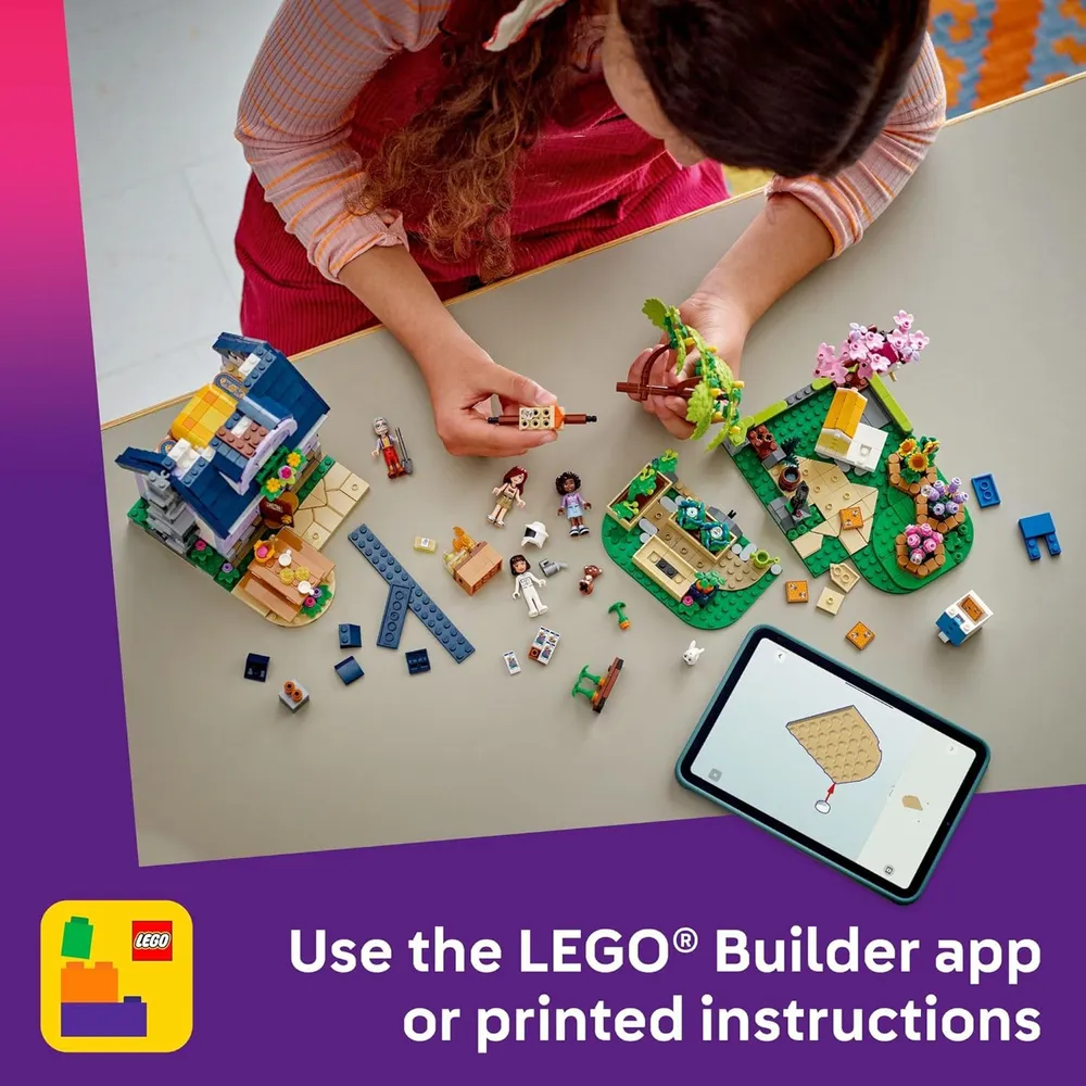 Lego Friends Casa de Apicultores y Jardín, incluye minimuñecas y animales