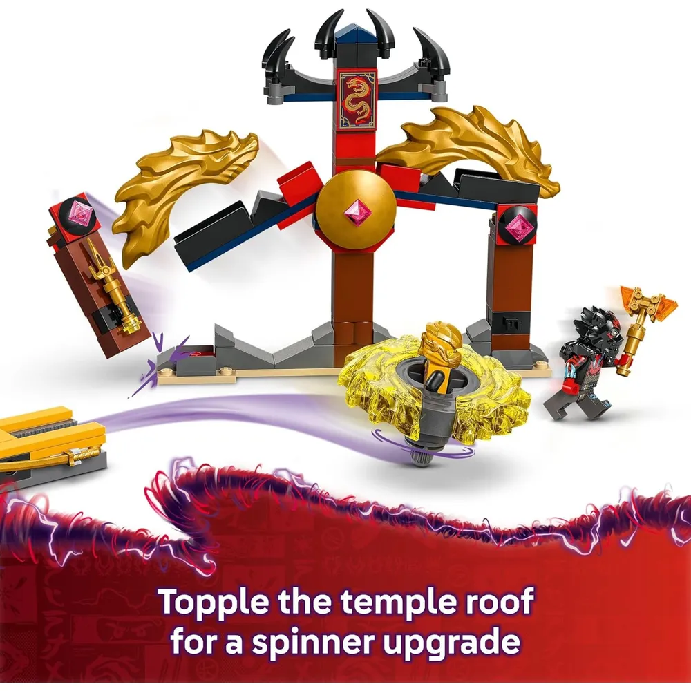 Lego Ninjago Dragón Spinjitzu, set de batalla con 2 minifiguras