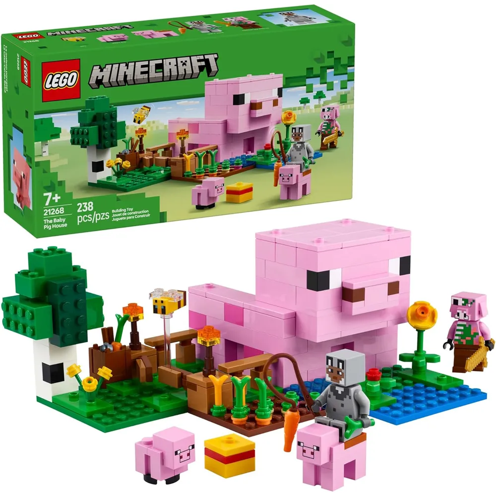 LEGO MINECRAFT LA CASA DEL CERDITO BEBÉ CON 2 MINIFIGURAS