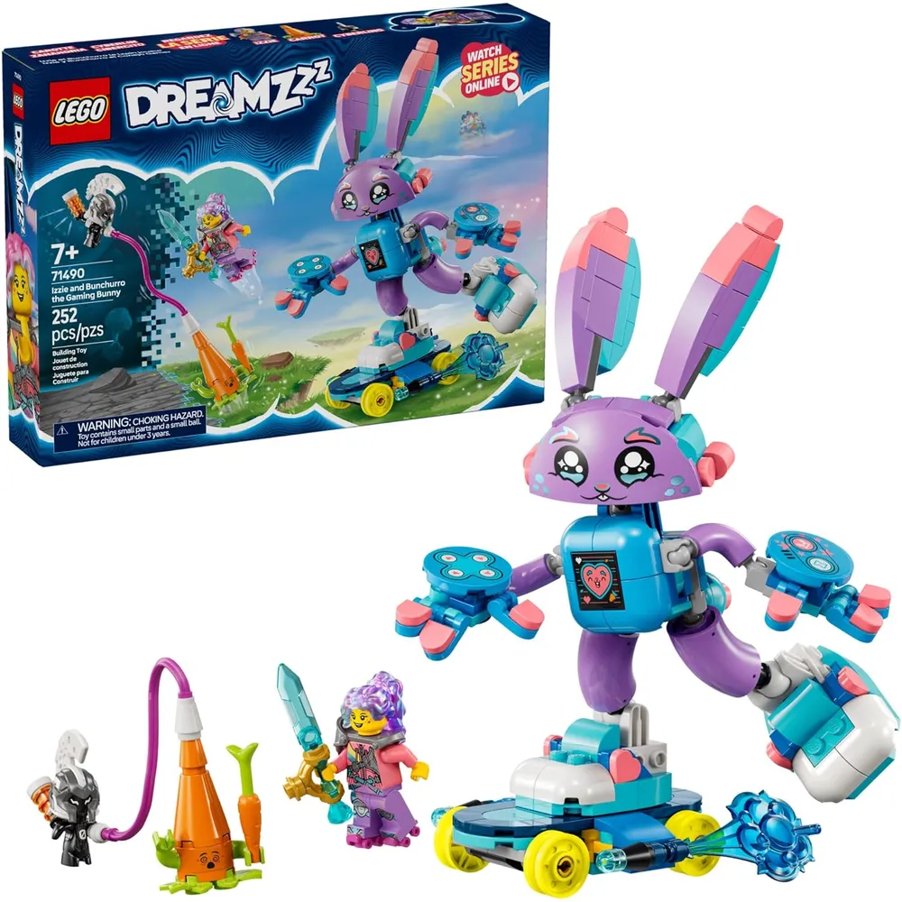 Lego Dreamzzz Izzie y Bunchurro, conejito gamer, set de construcción creativo