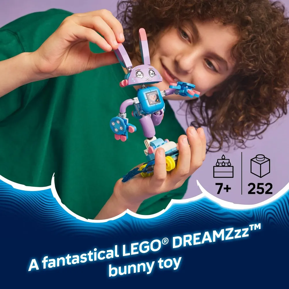 Lego Dreamzzz Izzie y Bunchurro, conejito gamer, set de construcción creativo