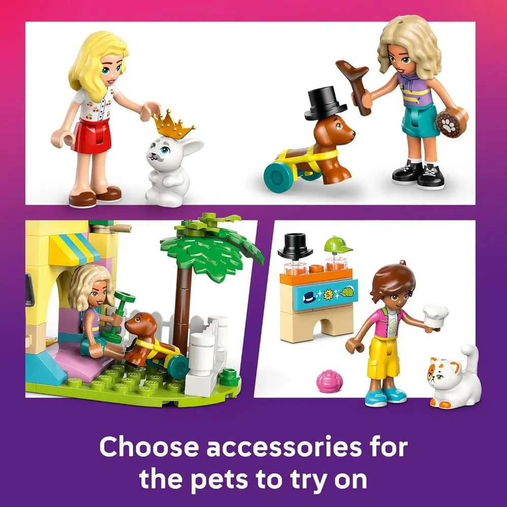LEGO FRIENDS TIENDA DE ACCESORIOS PARA MASCOTAS CON 3 MINIMUÑECAS Y ANIMALES
