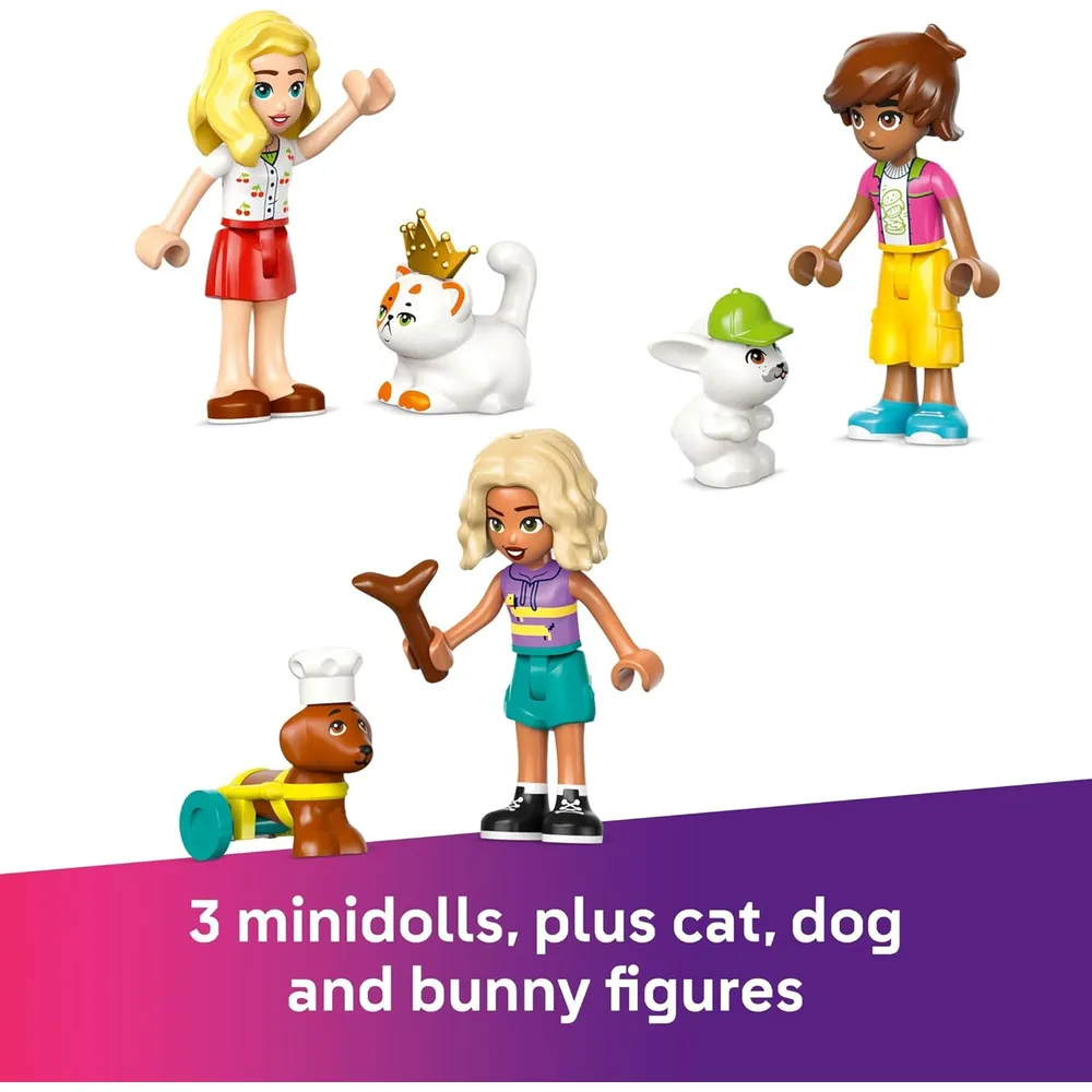 LEGO FRIENDS TIENDA DE ACCESORIOS PARA MASCOTAS CON 3 MINIMUÑECAS Y ANIMALES