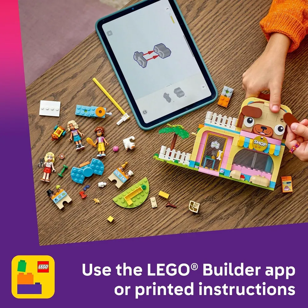 LEGO FRIENDS TIENDA DE ACCESORIOS PARA MASCOTAS CON 3 MINIMUÑECAS Y ANIMALES