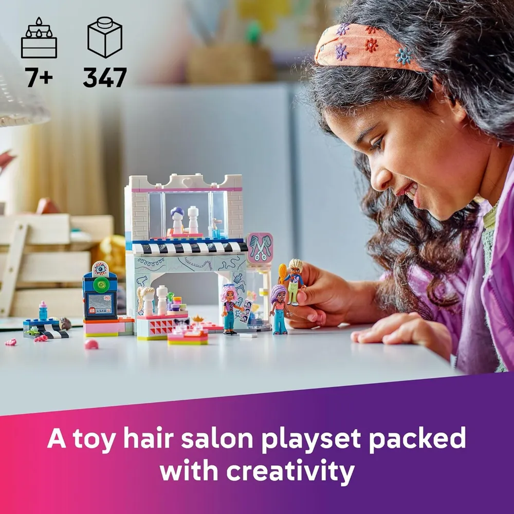 Lego Friends Peluquería y tienda de accesorios, incluye 3 minimuñecas