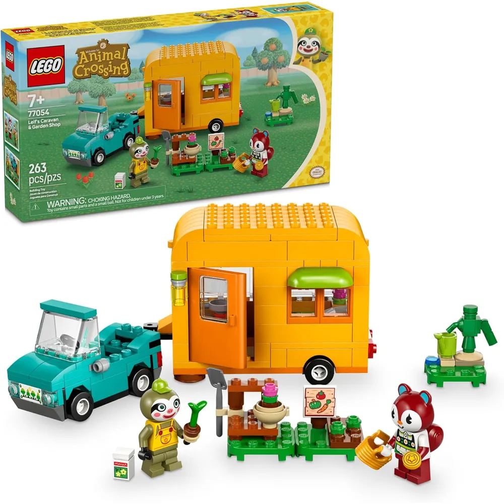 Lego Animal Crossing Caravana y tienda de jardín de Leif, incluye figura