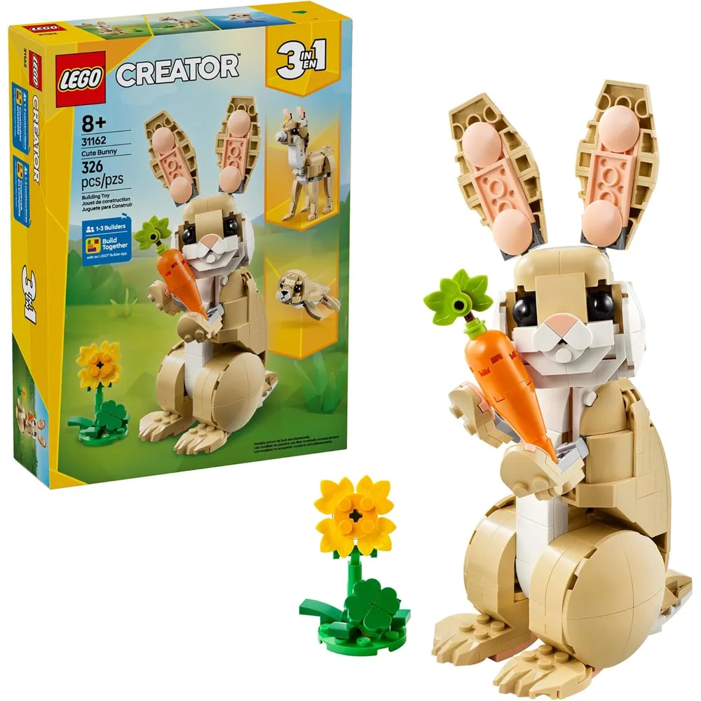 LEGO CREATOR 3 EN 1 CONEJITO: CONEJO, FOCA O LLAMA