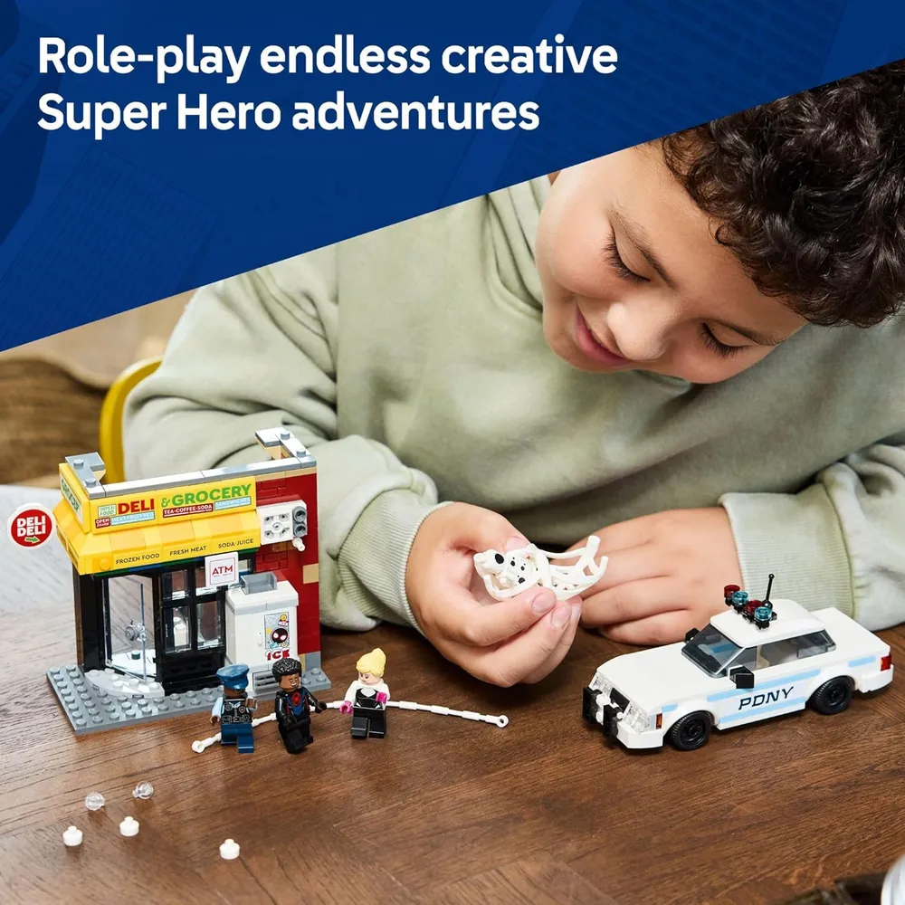 Lego Marvel Spider-Verse Miles Morales vs. Spot, incluye 4 minifiguras