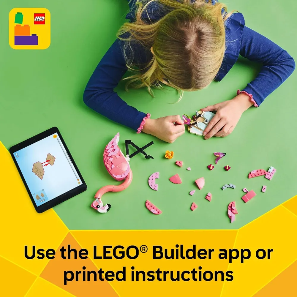 LEGO CREATOR 3 EN 1 ANIMALES SALVAJES: FLAMENCO, CACATÚA O AJOLOTE