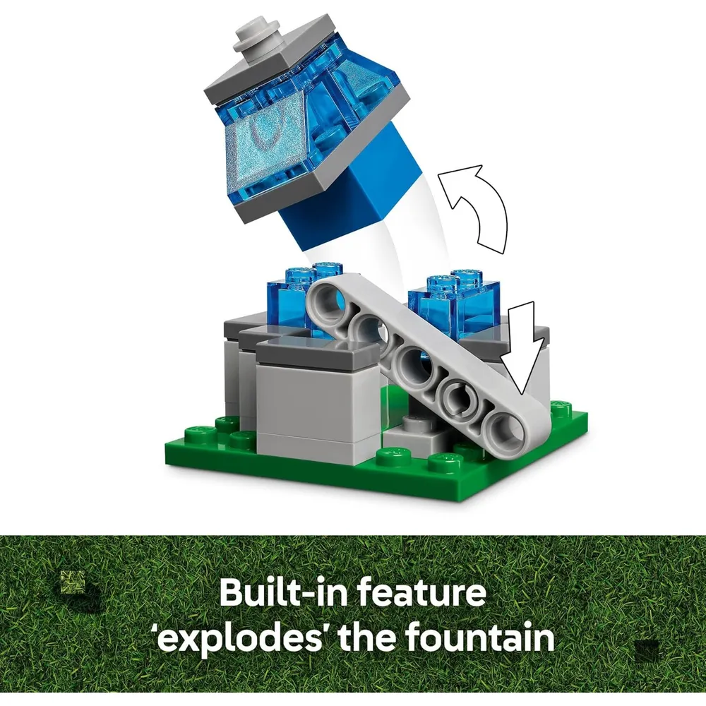 LEGO MINECRAFT ATAQUE DE GLOBOS GHAST A LA ALDEA CON MINIFIGURAS