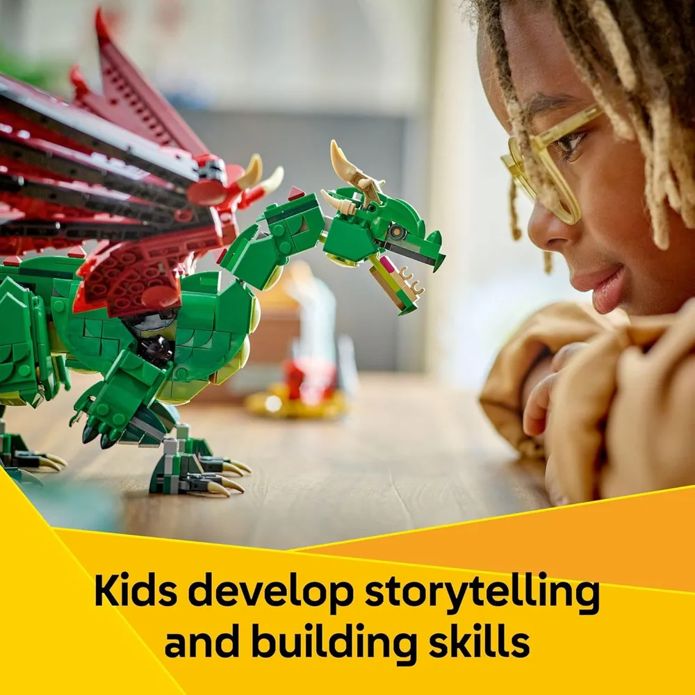 LEGO CREATOR 3 EN 1 DRAGÓN MEDIEVAL: DRAGÓN, SERPIENTE O FÉNIX