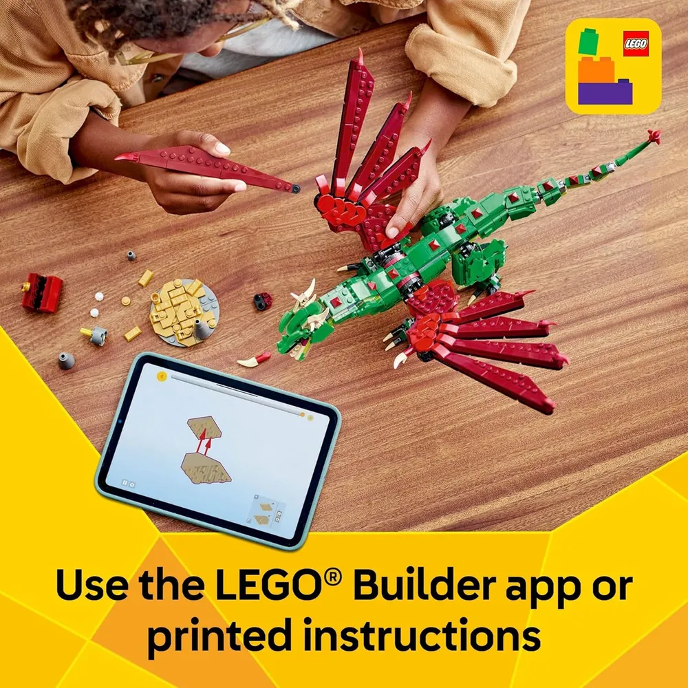 LEGO CREATOR 3 EN 1 DRAGÓN MEDIEVAL: DRAGÓN, SERPIENTE O FÉNIX