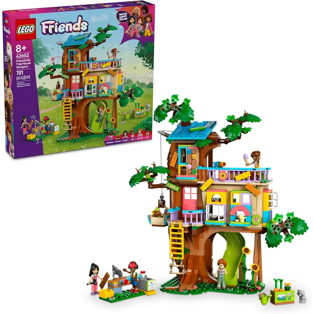LEGO FRIENDS CASA DEL ÁRBOL DE LA AMISTAD CON 4 MINIMUÑECAS Y 2 ANIMALES