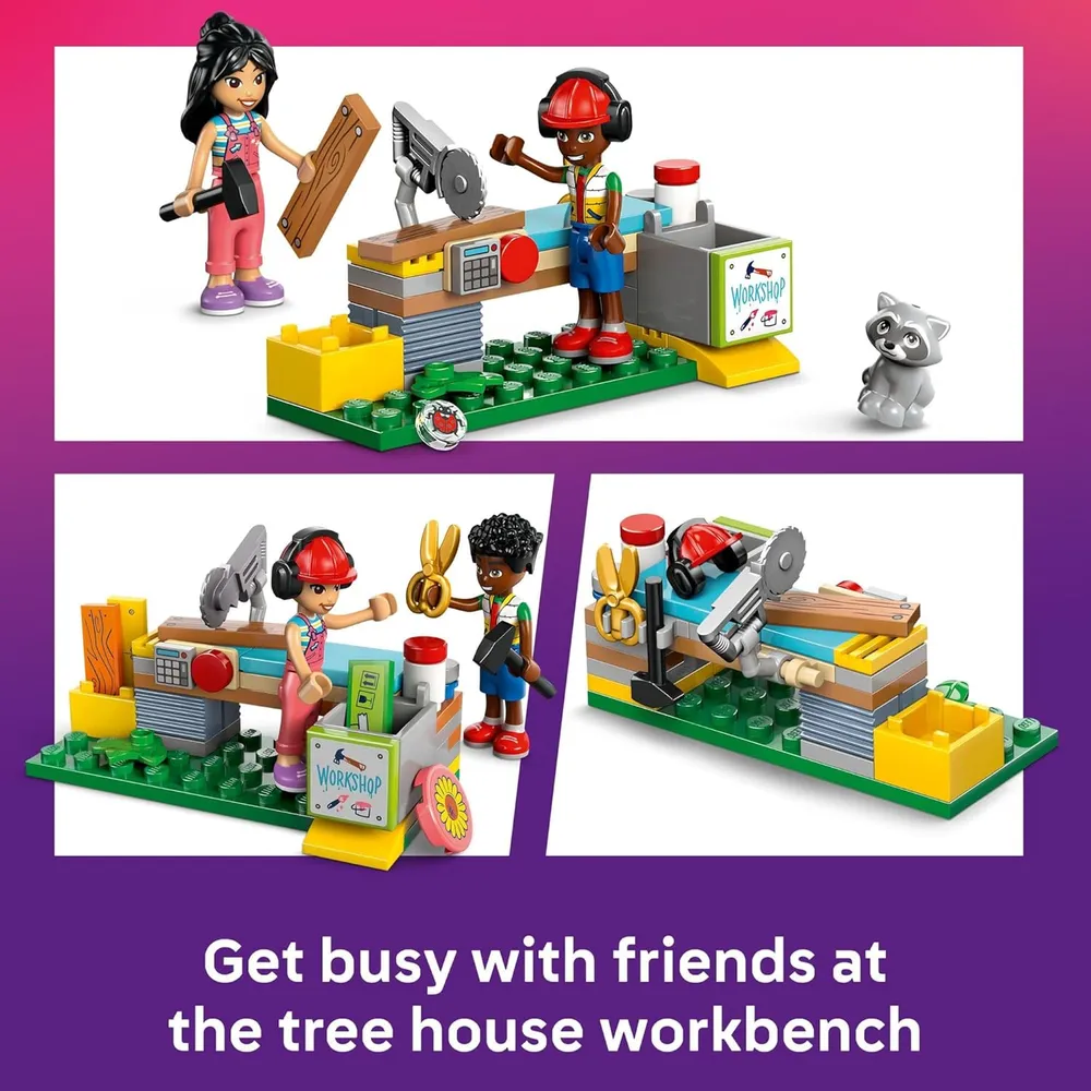 LEGO FRIENDS CASA DEL ÁRBOL DE LA AMISTAD CON 4 MINIMUÑECAS Y 2 ANIMALES