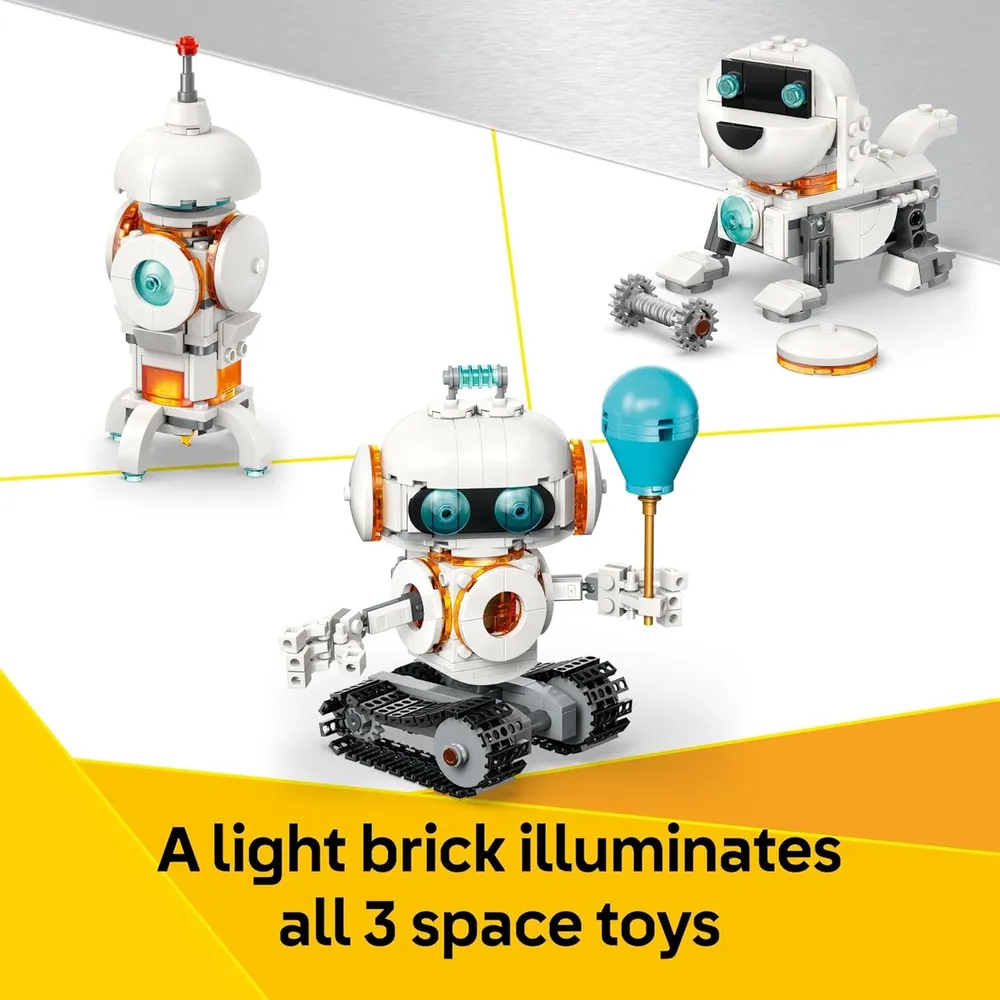 Lego Creator 3 en 1 Robot espacial, opciones robot, nave o perro