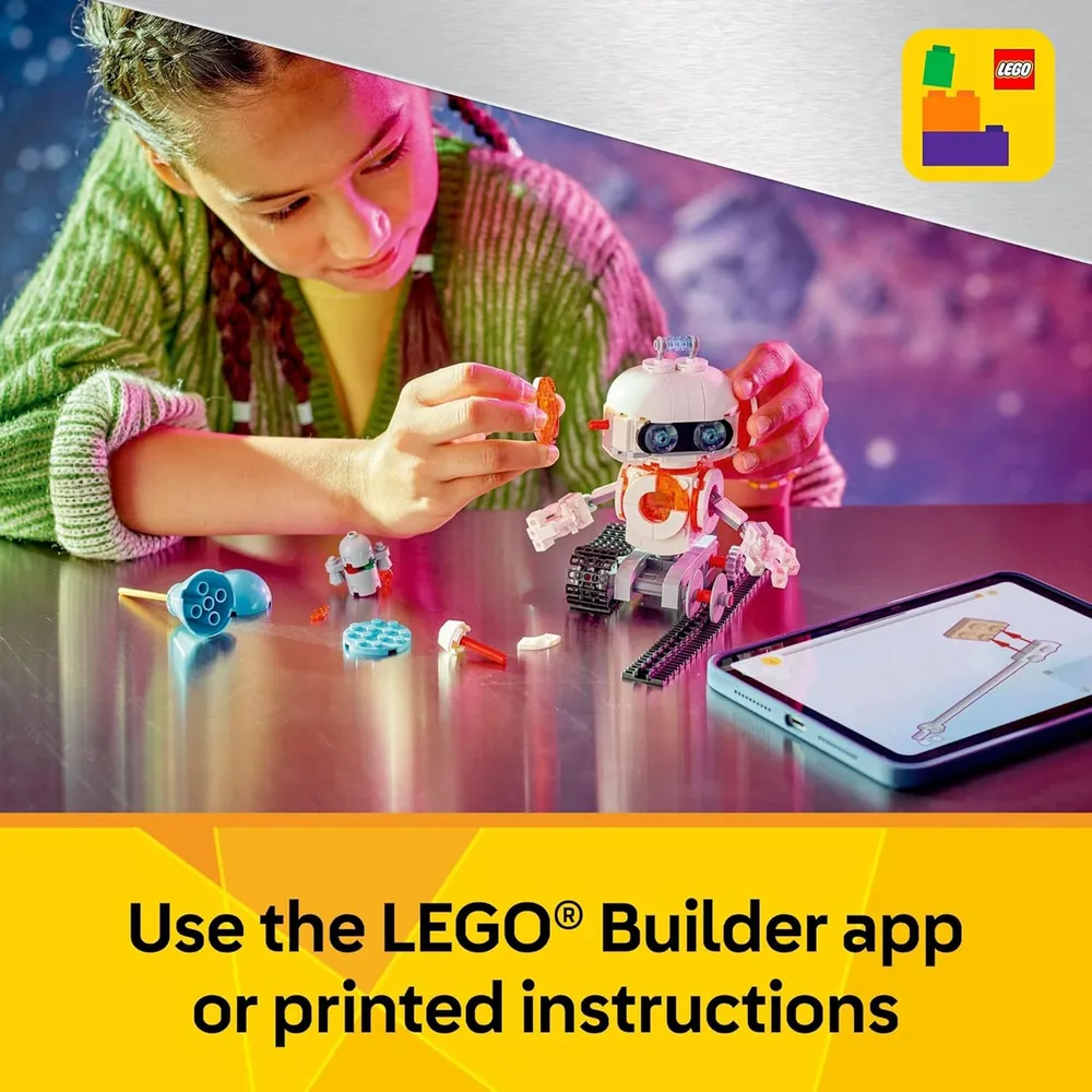 Lego Creator 3 en 1 Robot espacial, opciones robot, nave o perro