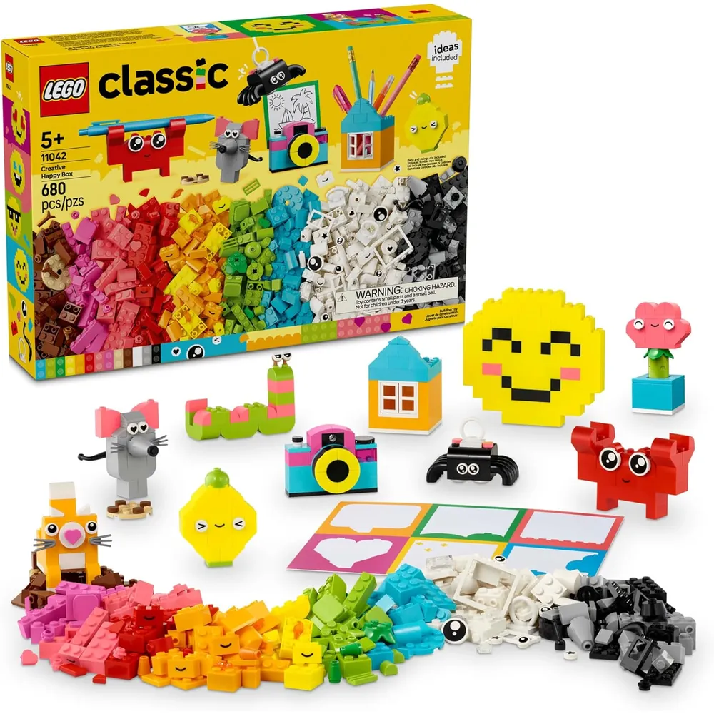 Lego Classic Caja Creativa Feliz, bloques de construcción educativos