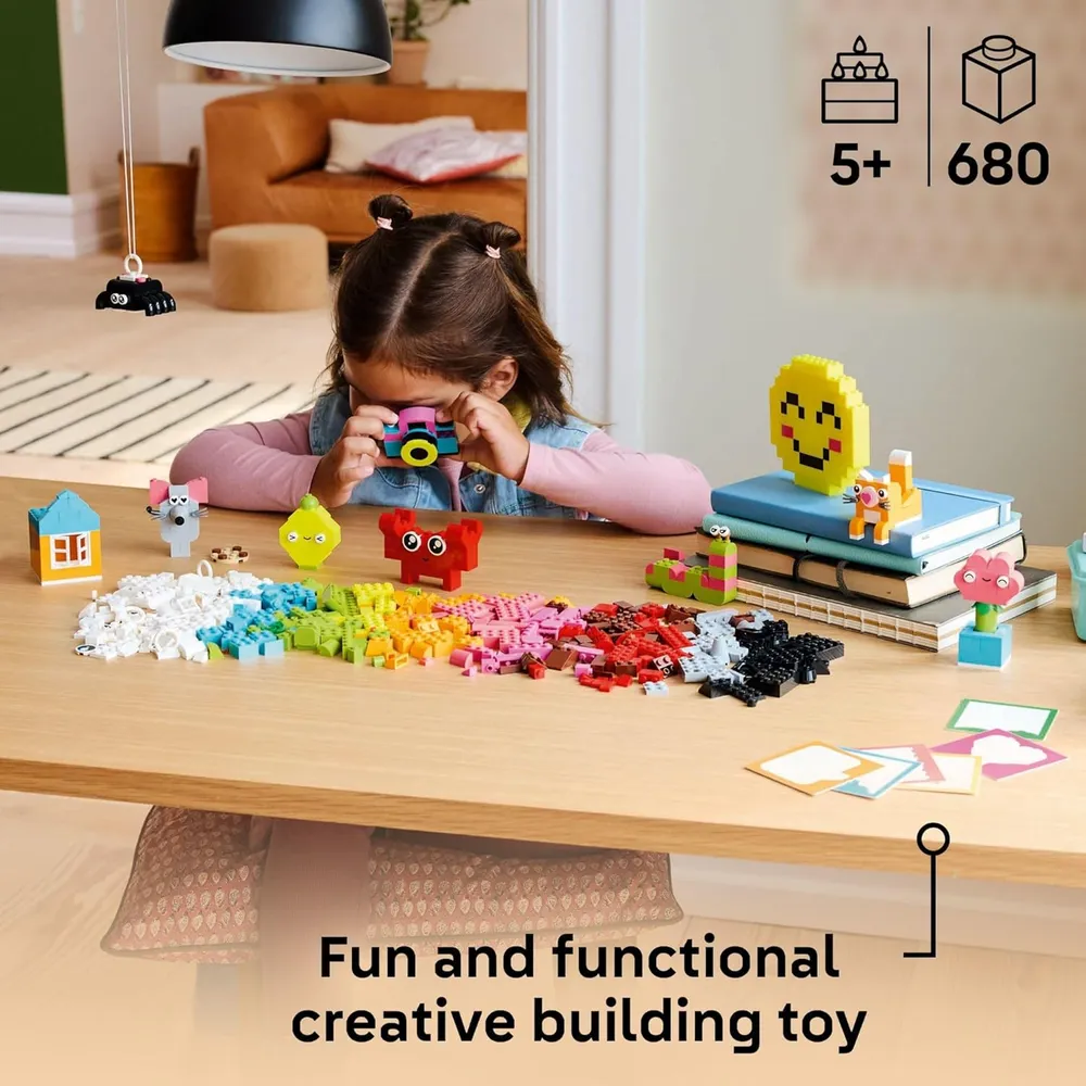 Lego Classic Caja Creativa Feliz, bloques de construcción educativos