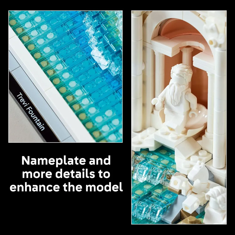 Lego Architecture Fontana di Trevi, modelo coleccionable para exhibir