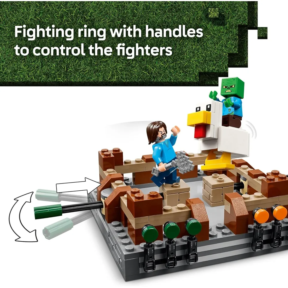 LEGO MINECRAFT RING DE LUCHA EN LA MANSIÓN DEL BOSQUE CON FIGURAS