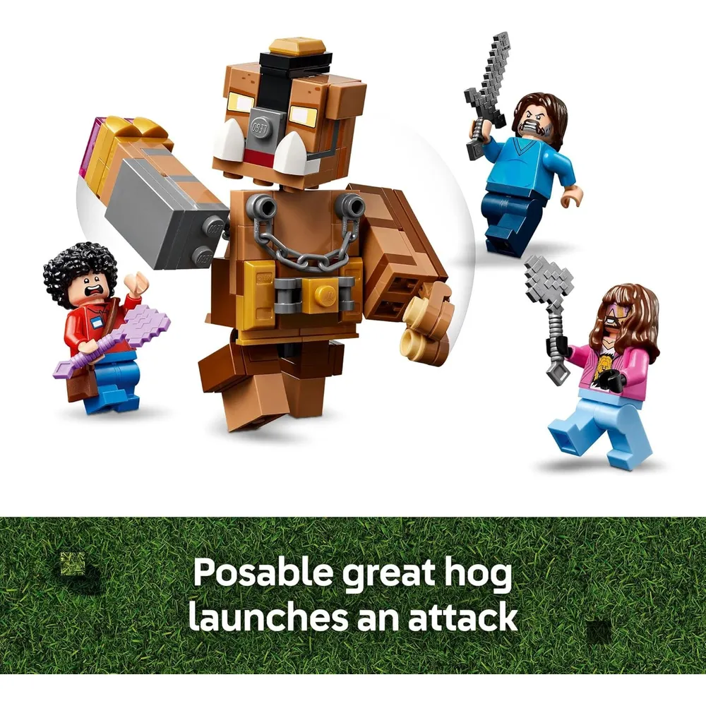 LEGO MINECRAFT RING DE LUCHA EN LA MANSIÓN DEL BOSQUE CON FIGURAS