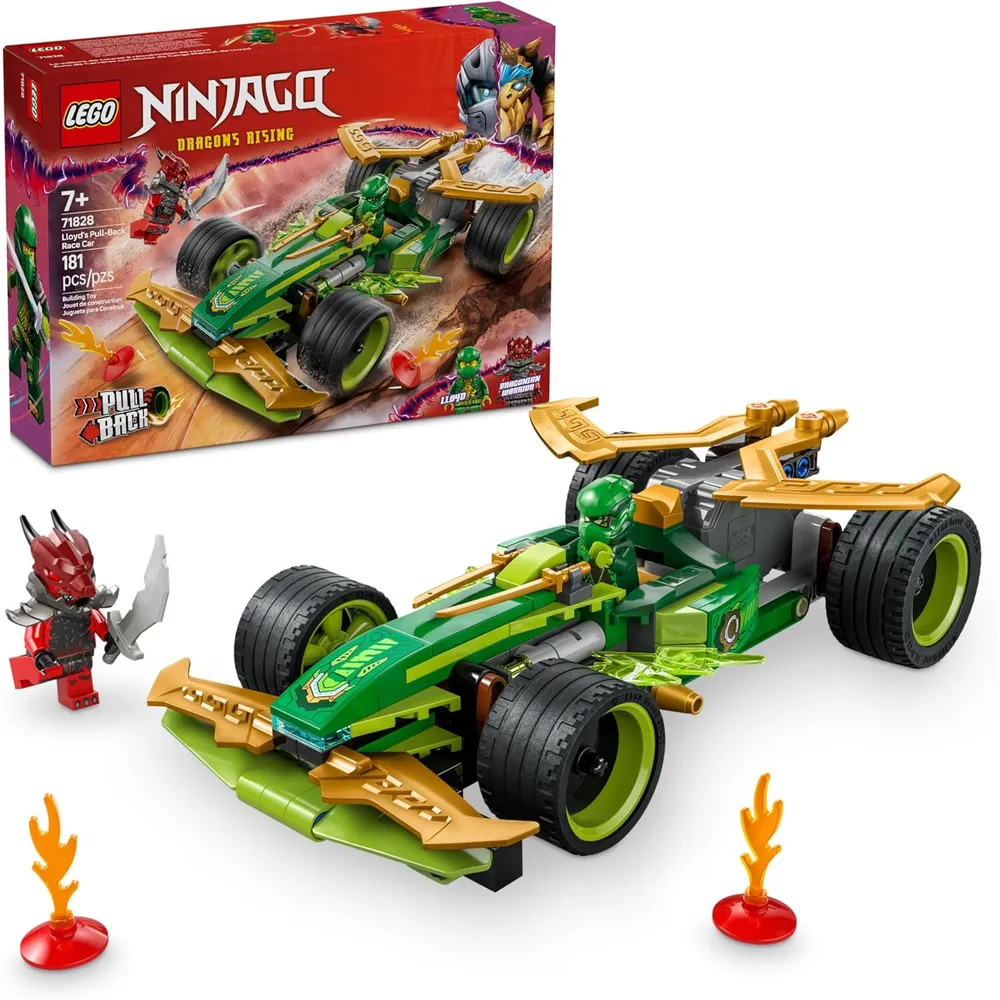 Lego Ninjago Coche de carreras de Lloyd con 2 minifiguras