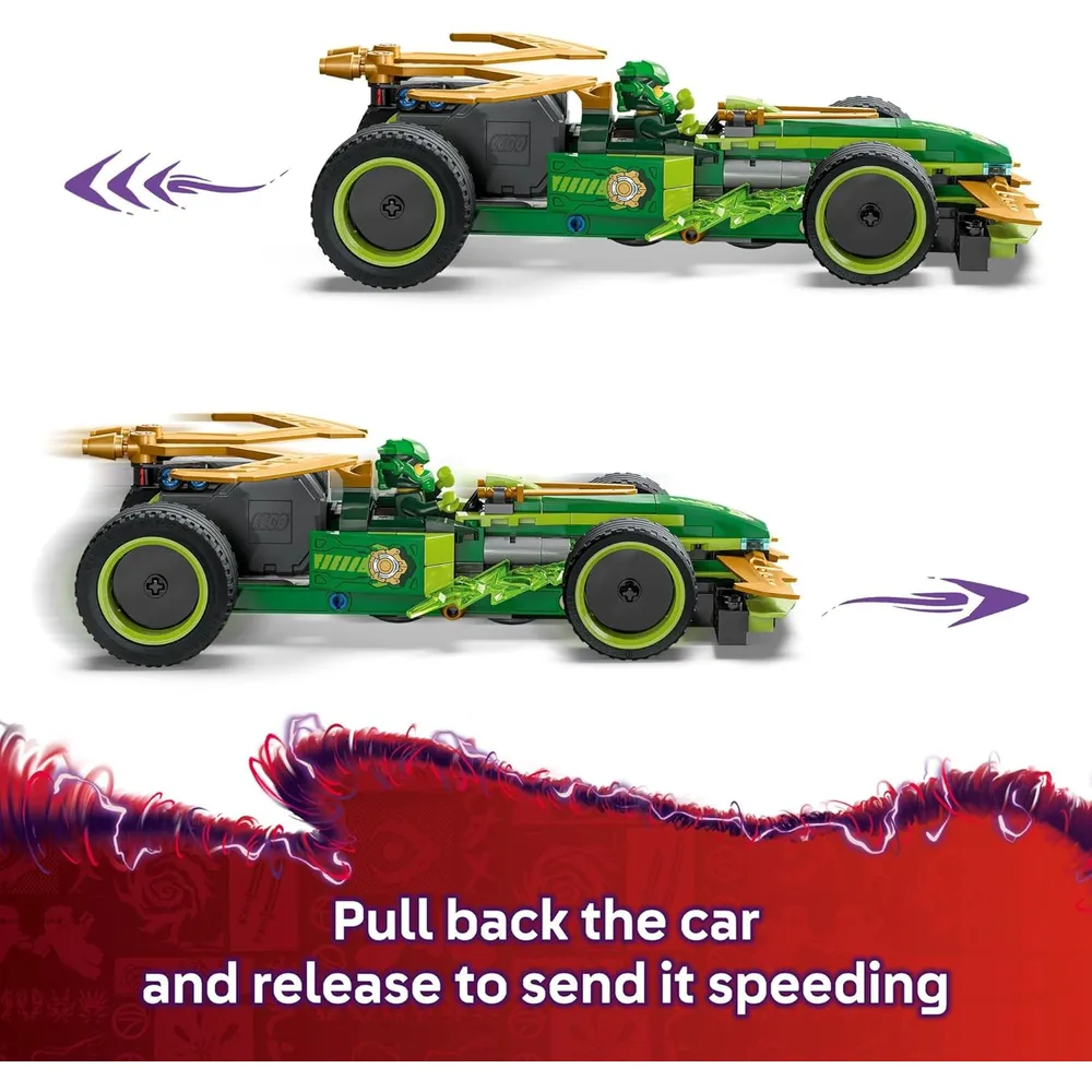Lego Ninjago Coche de carreras de Lloyd con 2 minifiguras