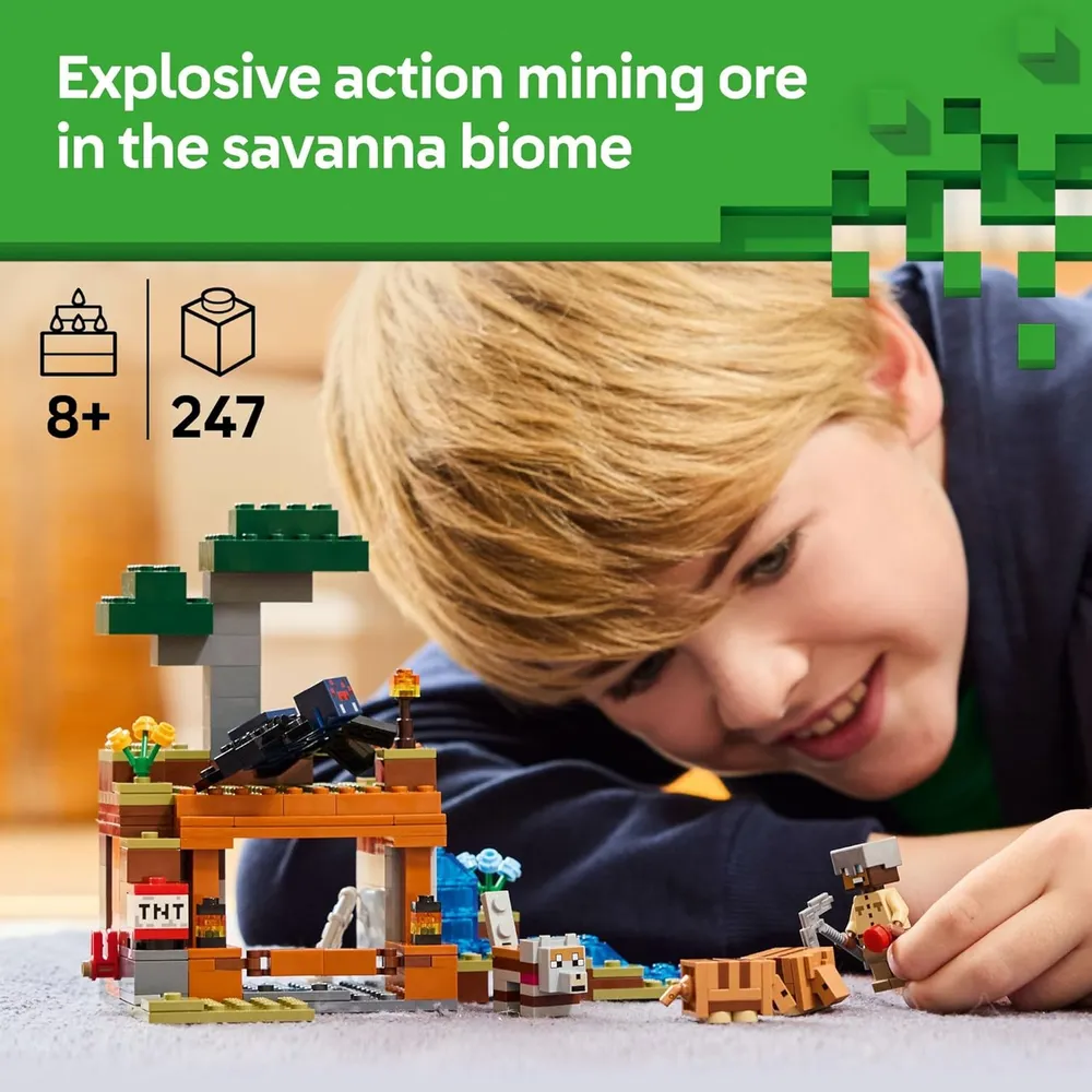 LEGO MINECRAFT EXPEDICIÓN A LA MINA DEL ARMADILLO CON FIGURAS