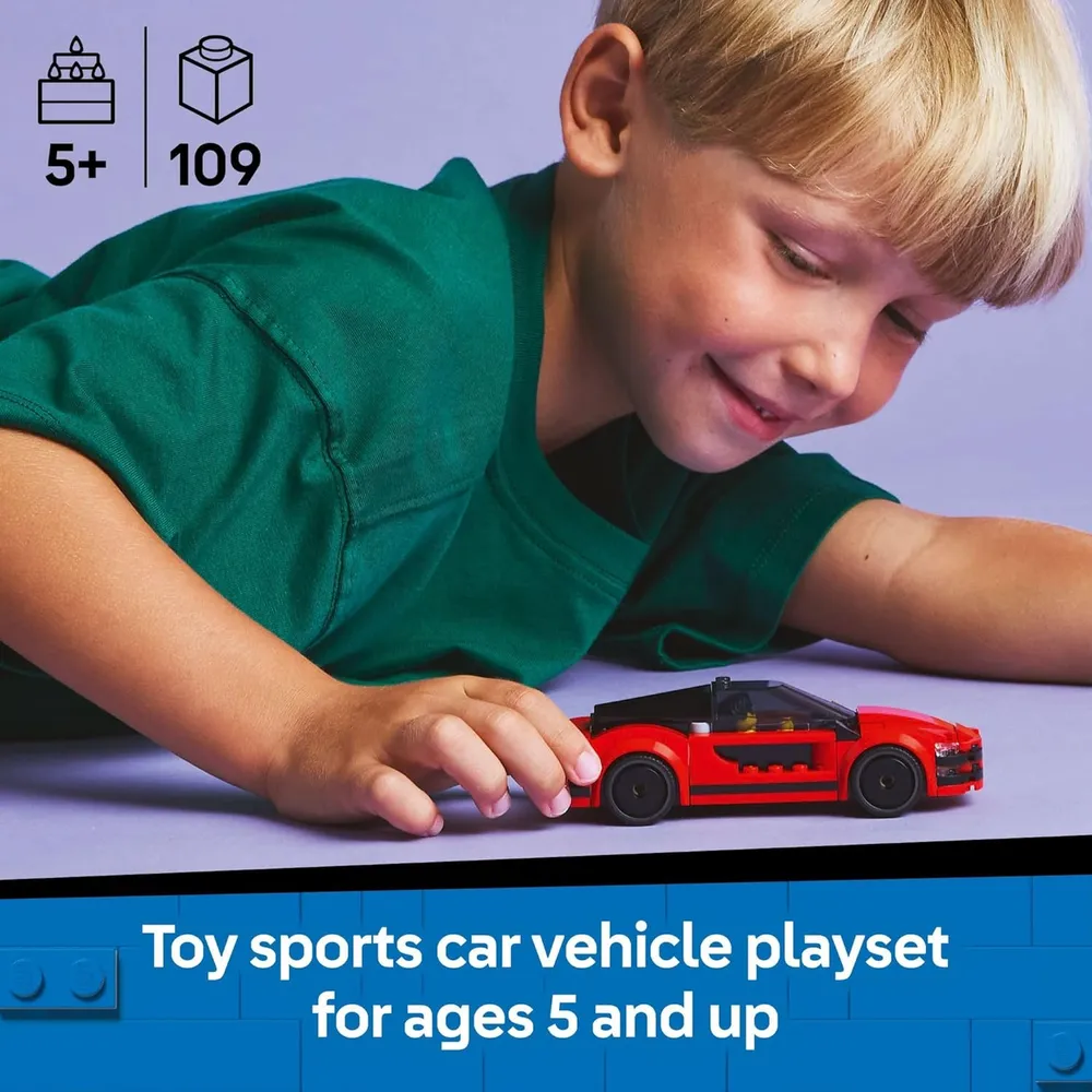 b0dj1bqf32_1_webp.webp Lego City Coche deportivo rojo con minifigura de conductor y accesorios