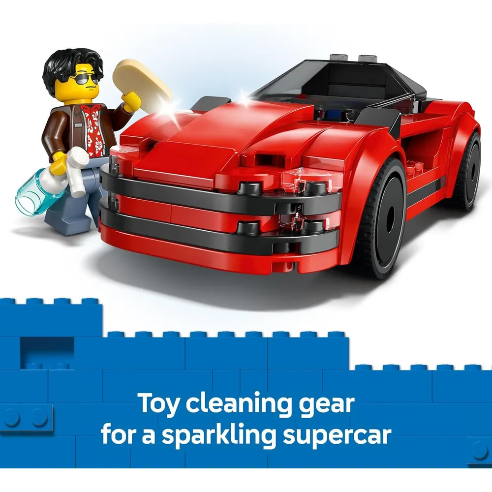 b0dj1bqf32_3_webp.webp Lego City Coche deportivo rojo con minifigura de conductor y accesorios