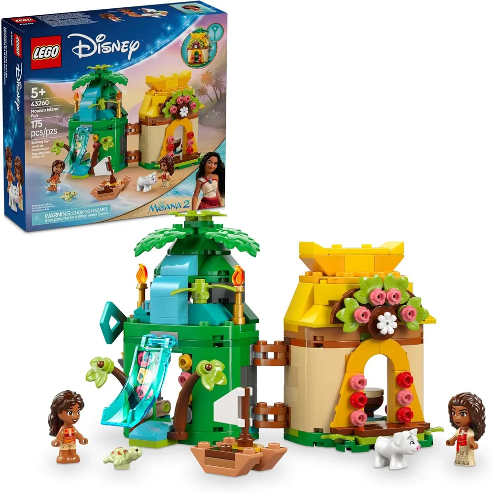 LEGO DISNEY ISLA DE MOANA CON 2 MICROMUÑECAS Y FIGURA DE PUA