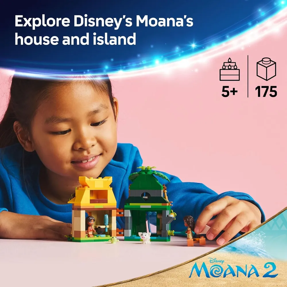 LEGO DISNEY ISLA DE MOANA CON 2 MICROMUÑECAS Y FIGURA DE PUA