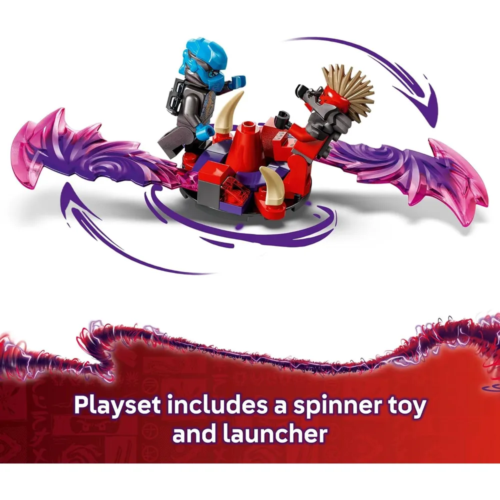 LEGO NINJAGO ALDEA DE LA TORMENTA DEL DRAGÓN CON 6 MINIFIGURAS
