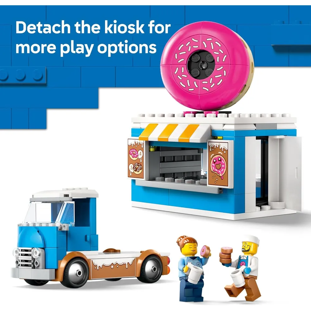 LEGO CITY CAMIÓN DE DONUTS CON 2 MINIFIGURAS
