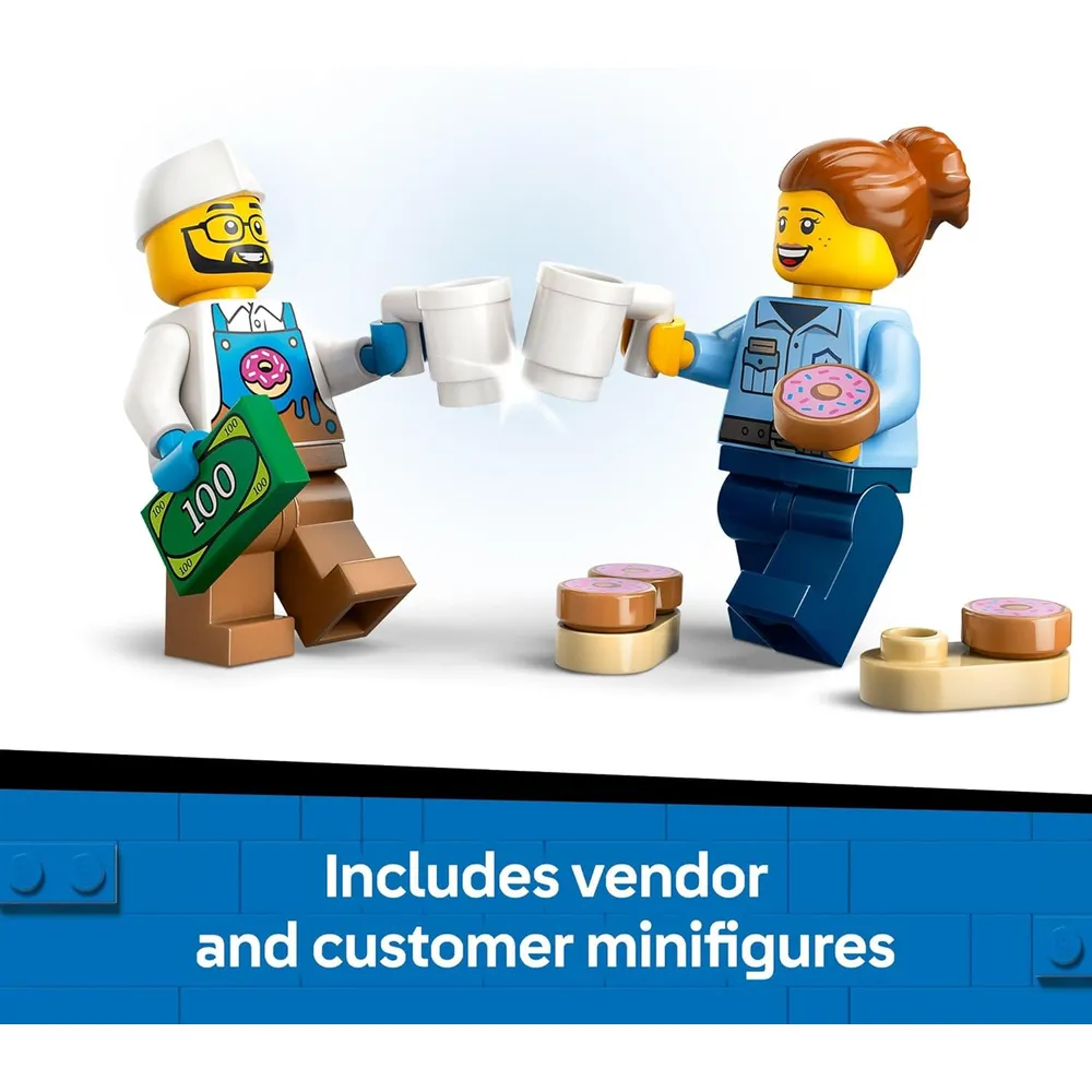 LEGO CITY CAMIÓN DE DONUTS CON 2 MINIFIGURAS