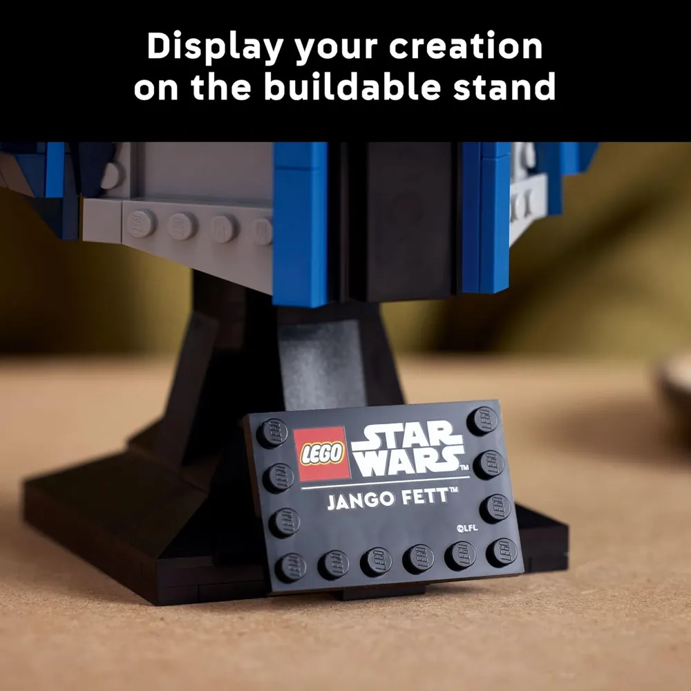 Lego Star Wars Casco de Jango Fett, kit coleccionable para fans adultos