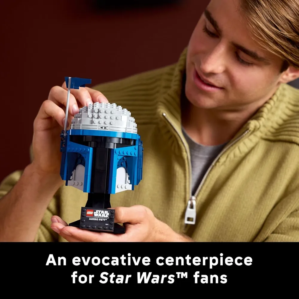 Lego Star Wars Casco de Jango Fett, kit coleccionable para fans adultos
