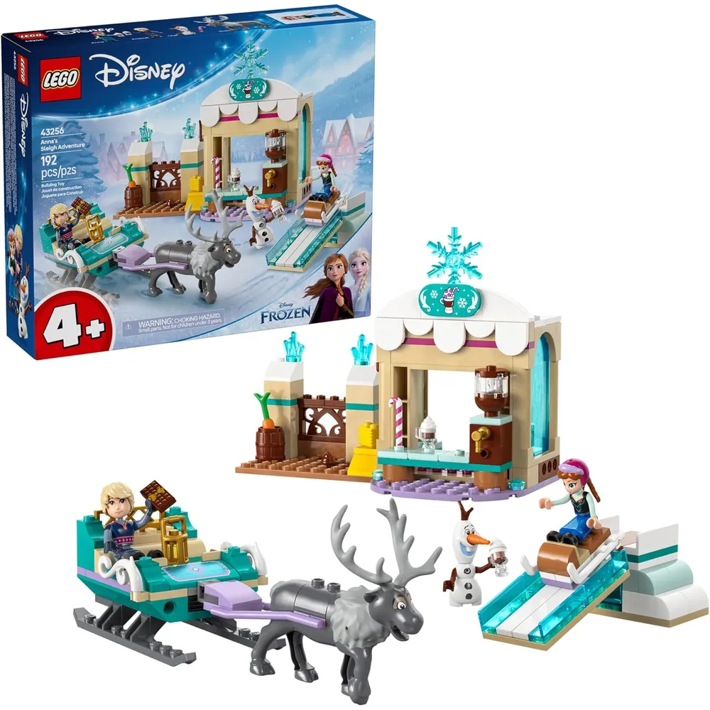 Lego Disney Frozen Trineo de Anna con 2 minimuñecas, set educativo