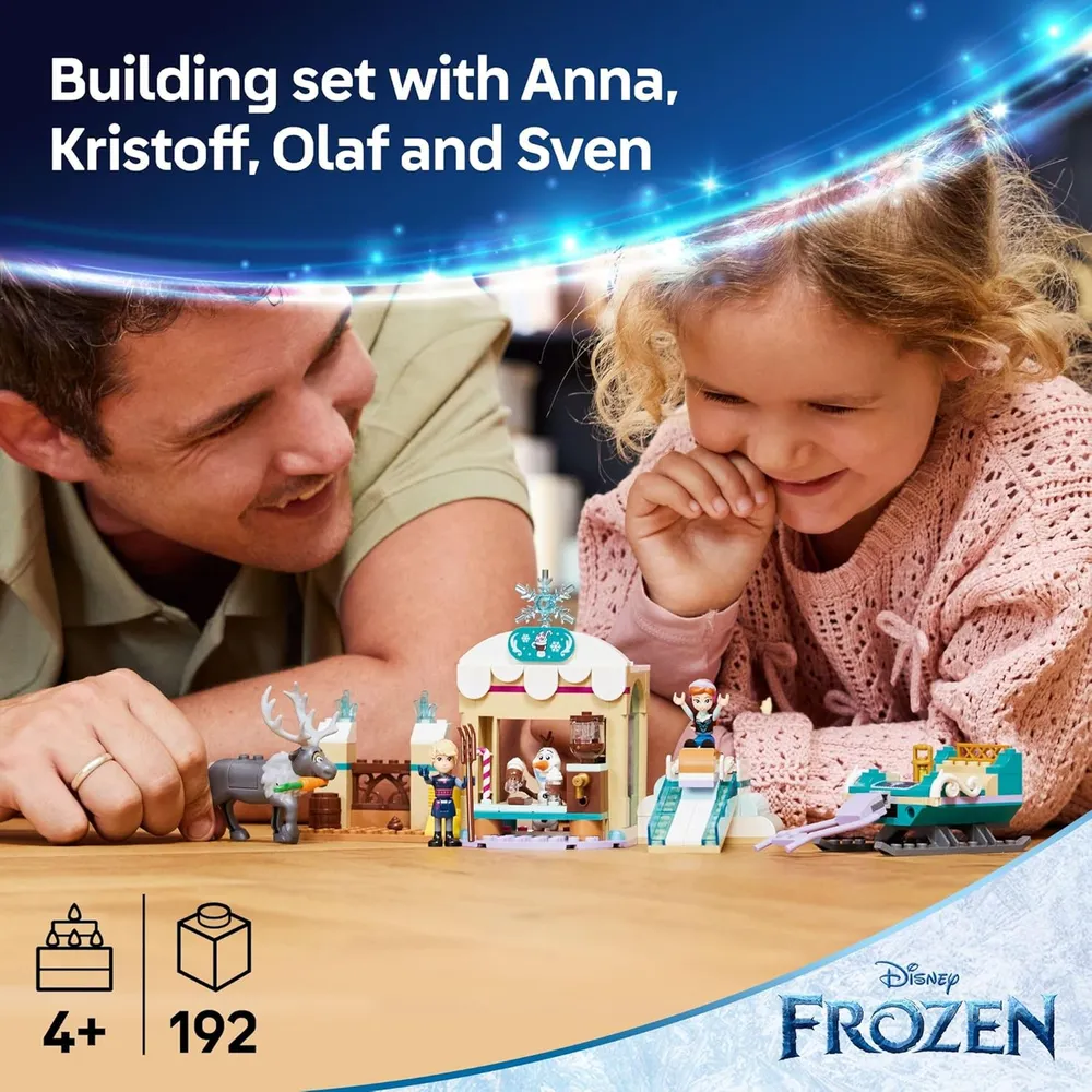 Lego Disney Frozen Trineo de Anna con 2 minimuñecas, set educativo